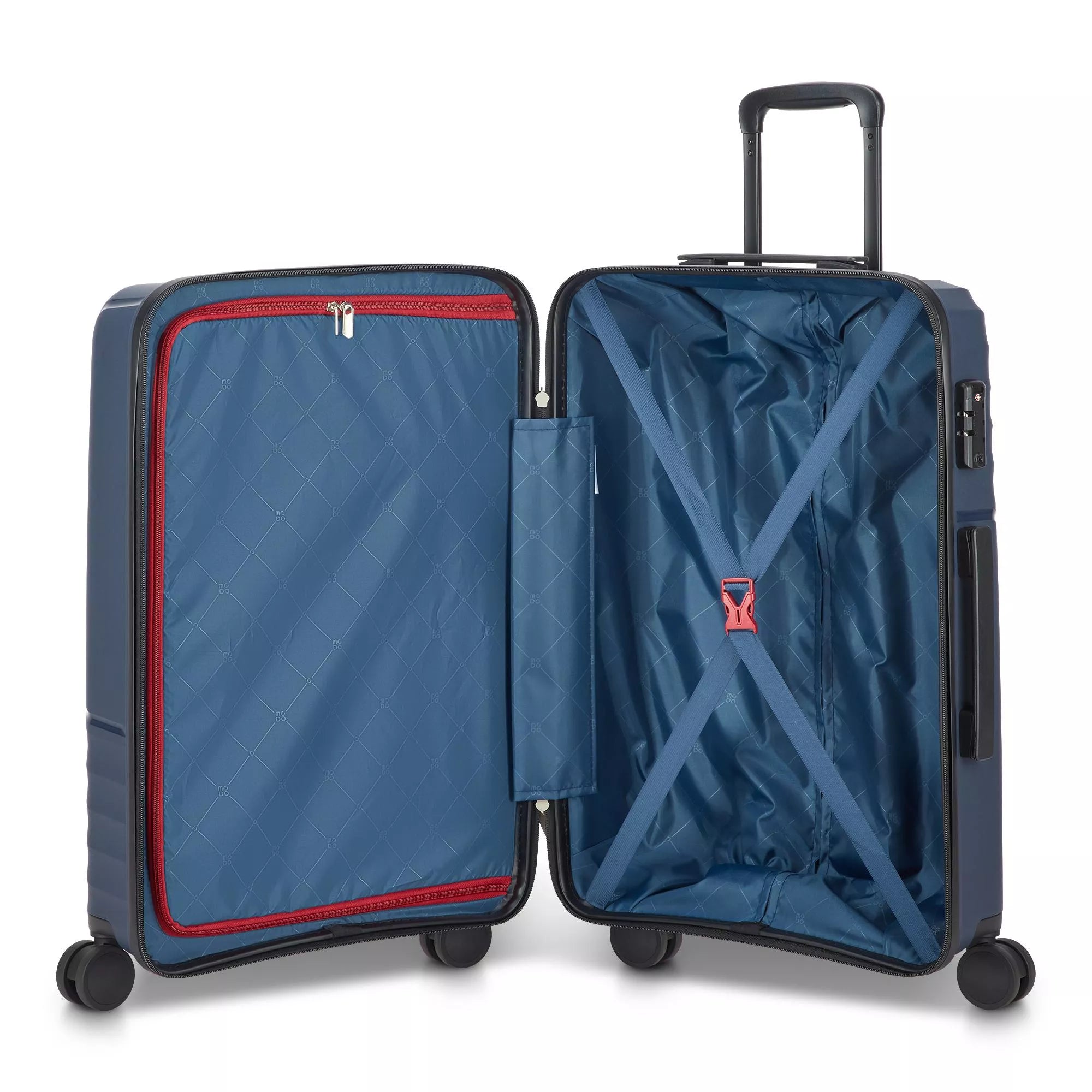 Modo by Roncato Trolley Medio Rigido 4 Ruote da Viaggio 64x44,5x25,5 BLU TU | Giò Fashion
