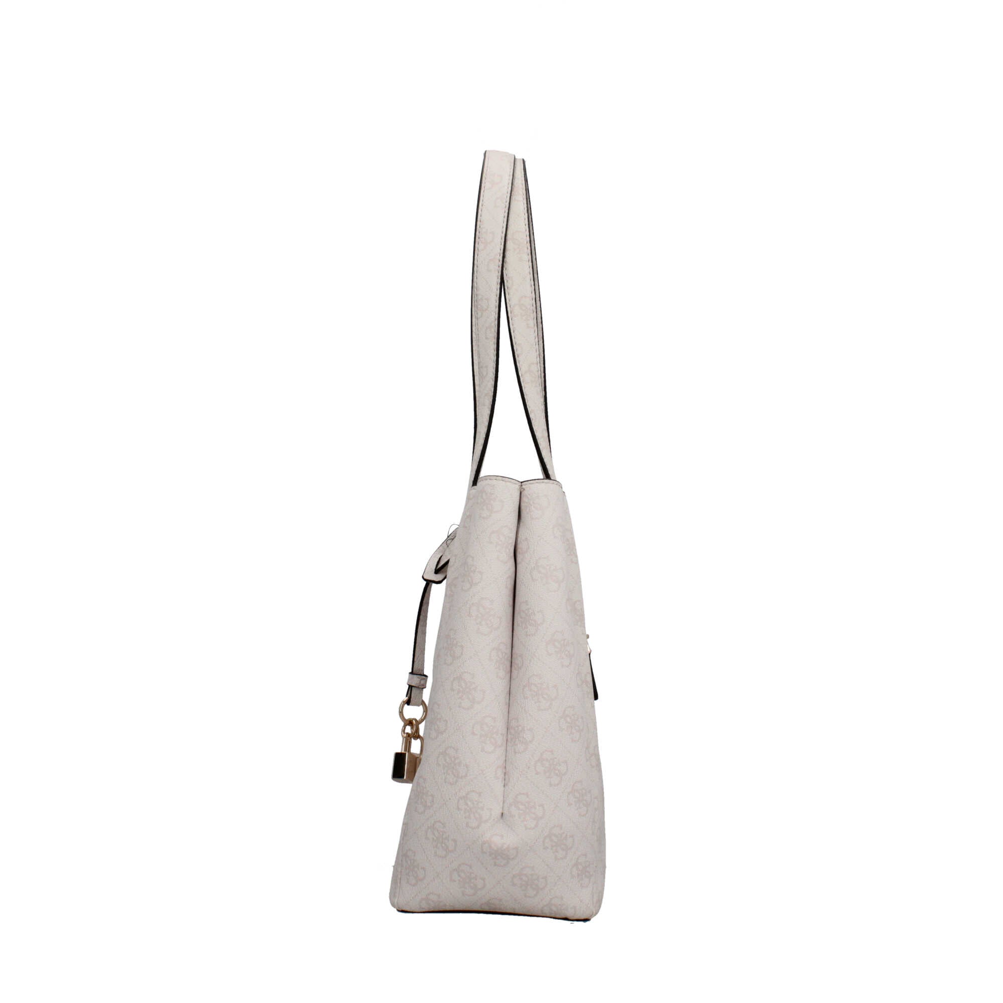 Borsa shopping Guess logata BIANCO LOG TU | Giò Fashion