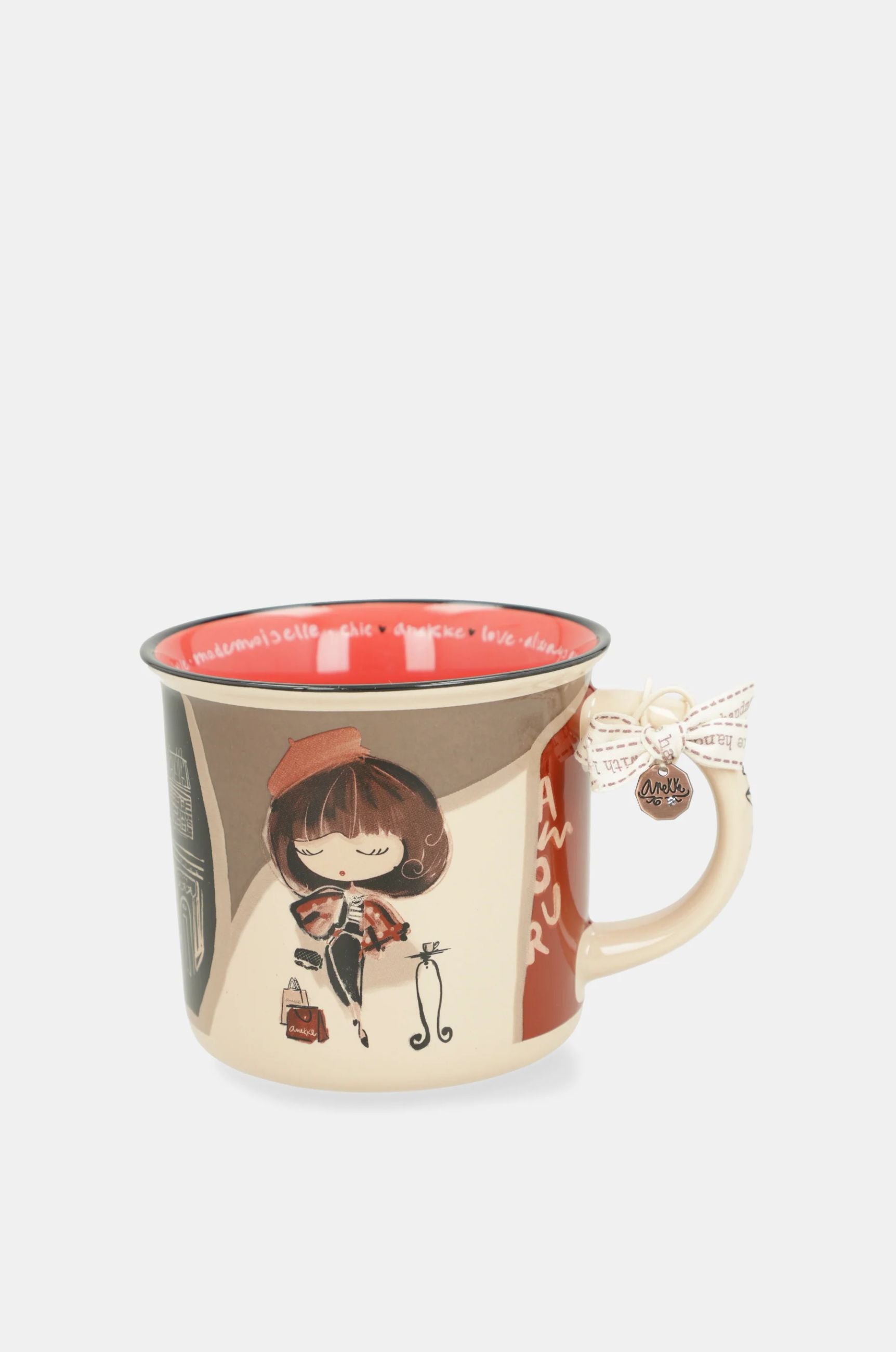 Tazza Anekke donna in ceramica con illustrazione