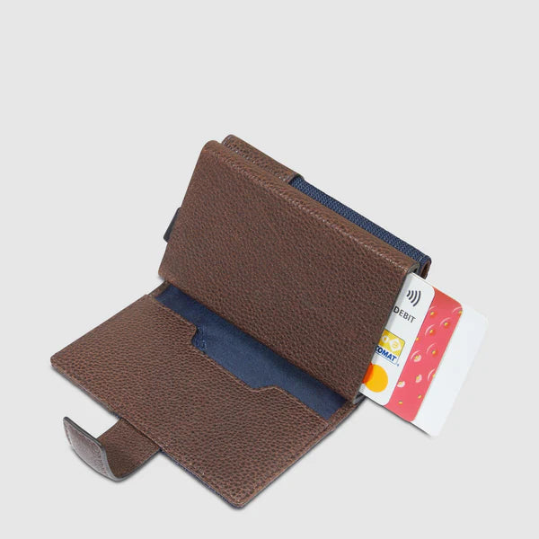 Portacarte Piquadro in pelle con protezione RFID