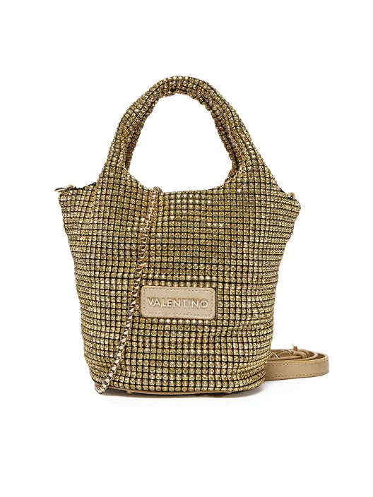 Mario Valentino borsa a mano gioiello con tracolla rimovibile Oro TU | Giò Fashion