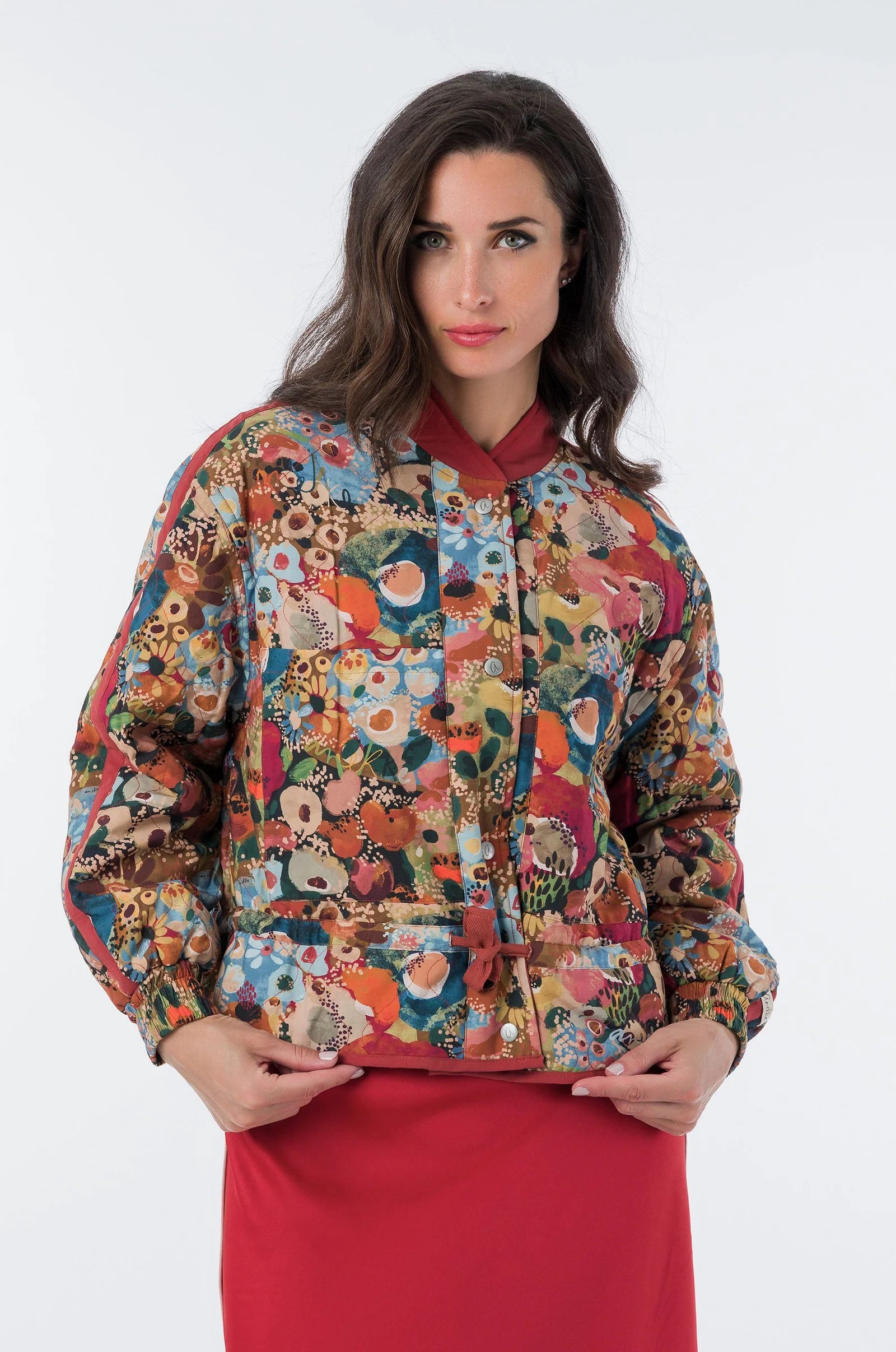 Bomber Donna Anekke Blossom Reversibile con Fantasia Artistica