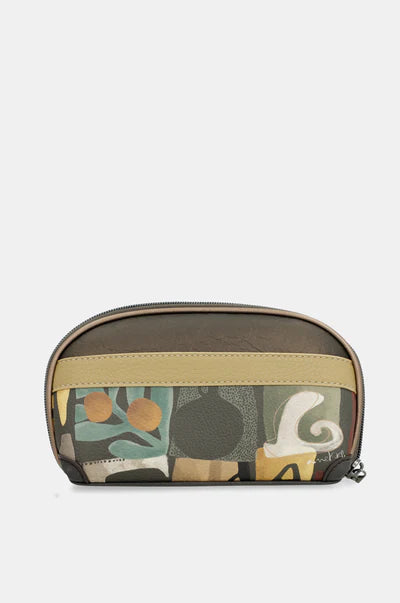 Beauty case donna Anekke con chiusura zip compatto da viaggio VERDE TU | Giò Fashion