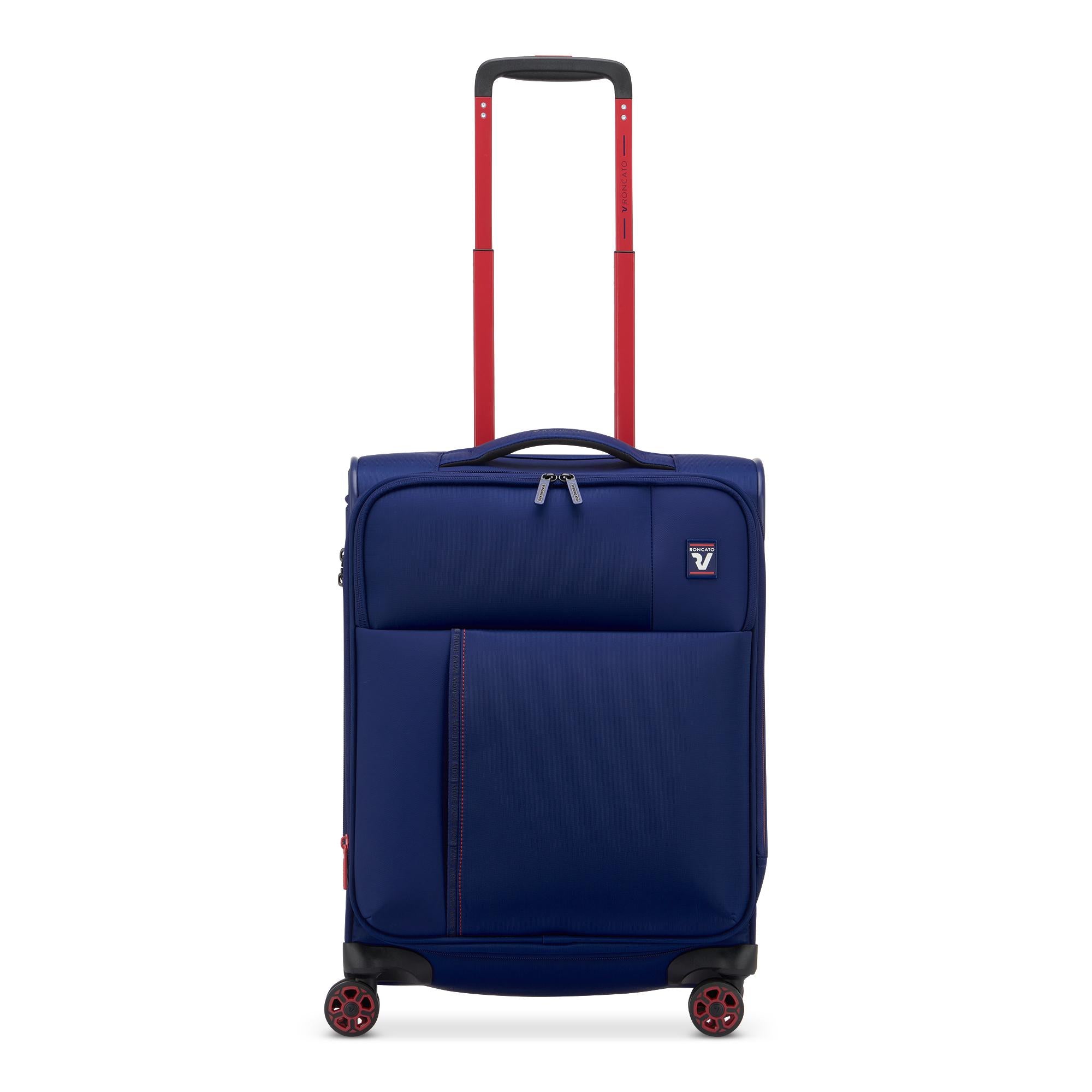 Trolley Cabina Roncato 55 cm con Quattro Ruote BLU SCURO TU | Giò Fashion