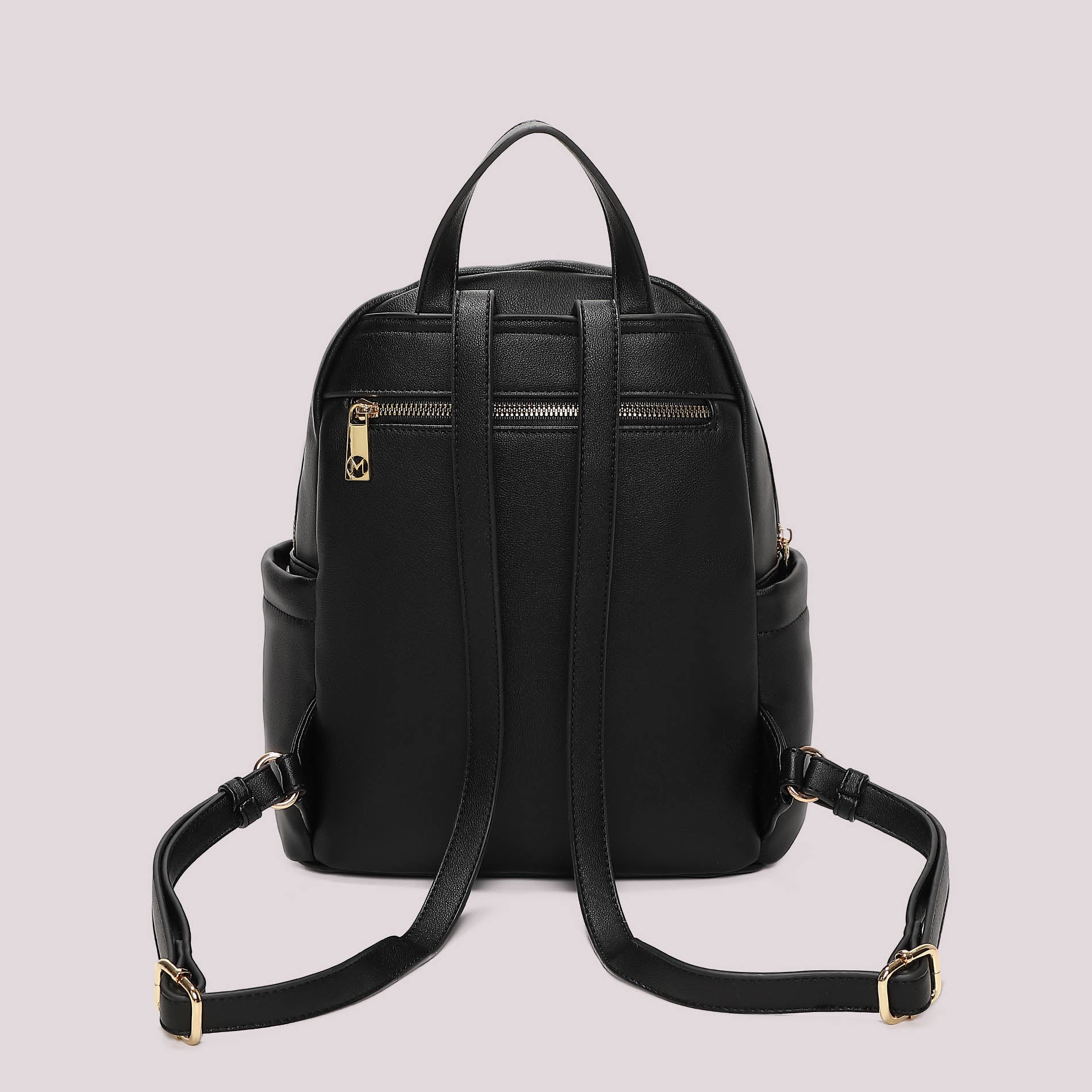 Zaino donna Mimi Mua compatto con motivo trapuntato e design moderno