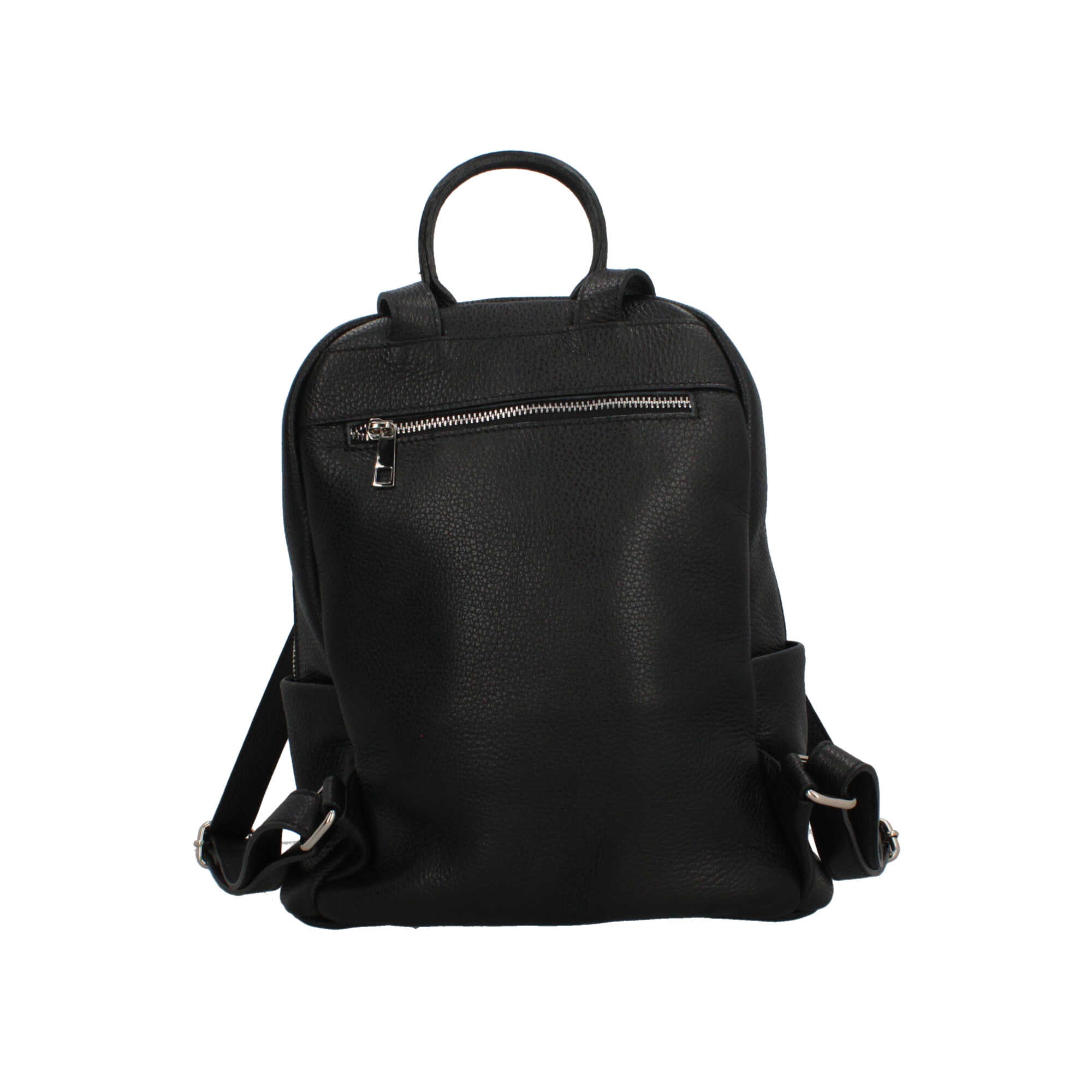 Made in Italy zaino in pelle stile elegante NERO TU | Giò Fashion