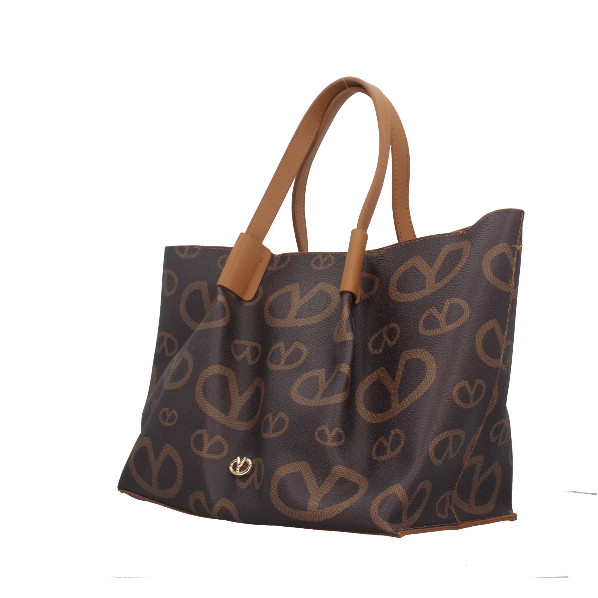 Borsa a mano con chiusura zip e tracolla removibile Y Not Marrone TU | Giò Fashion