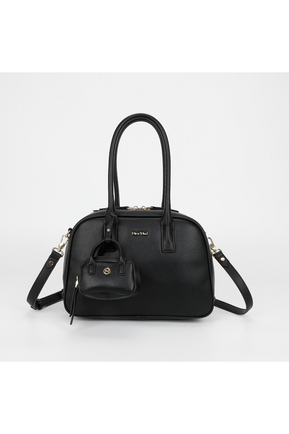 Borsa Mimi Mua a mano con mini pochette coordinata NERO TU | Giò Fashion