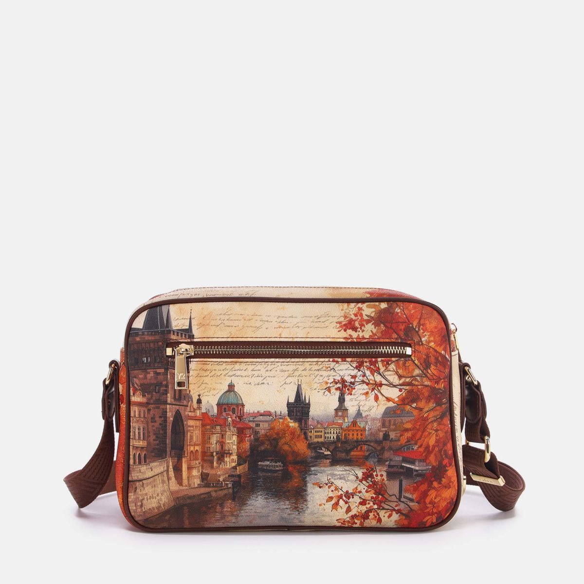 Ynot? Yes Bag Borsa Reporter Donna con Tracolla in Tessuto
