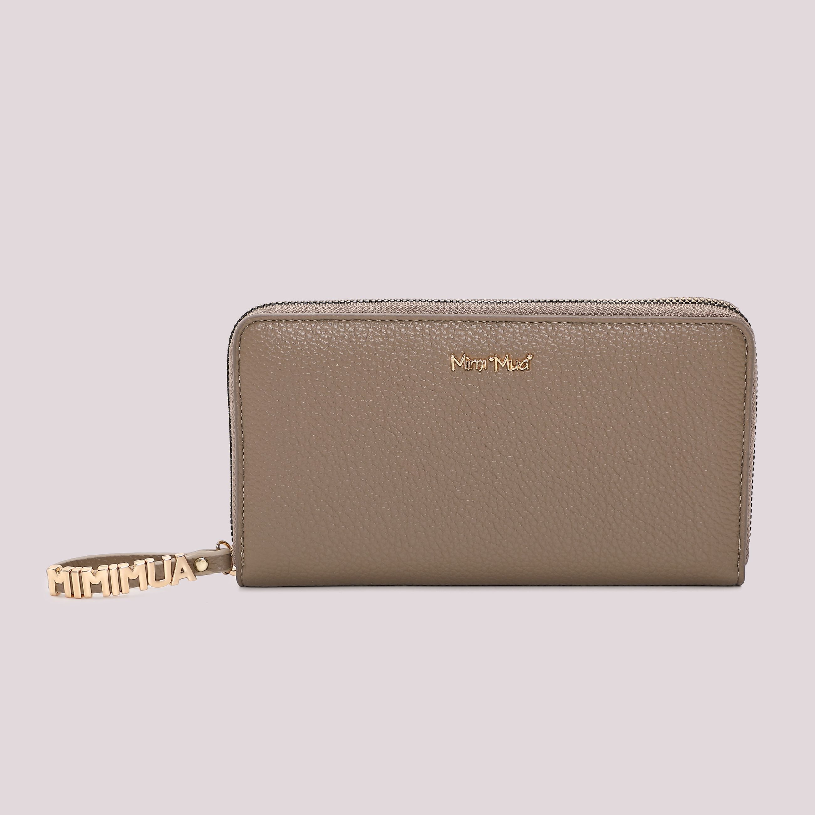 Portafoglio Grande Donna Mimi Mua con Tira Zip Logato