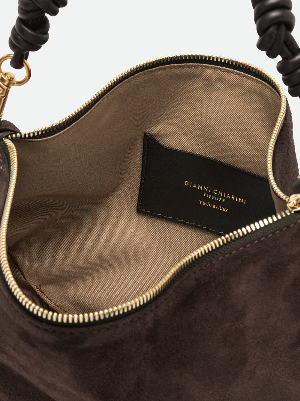 Gianni Chiarini Cleo Borsa Hobo in Pelle Scamosciata