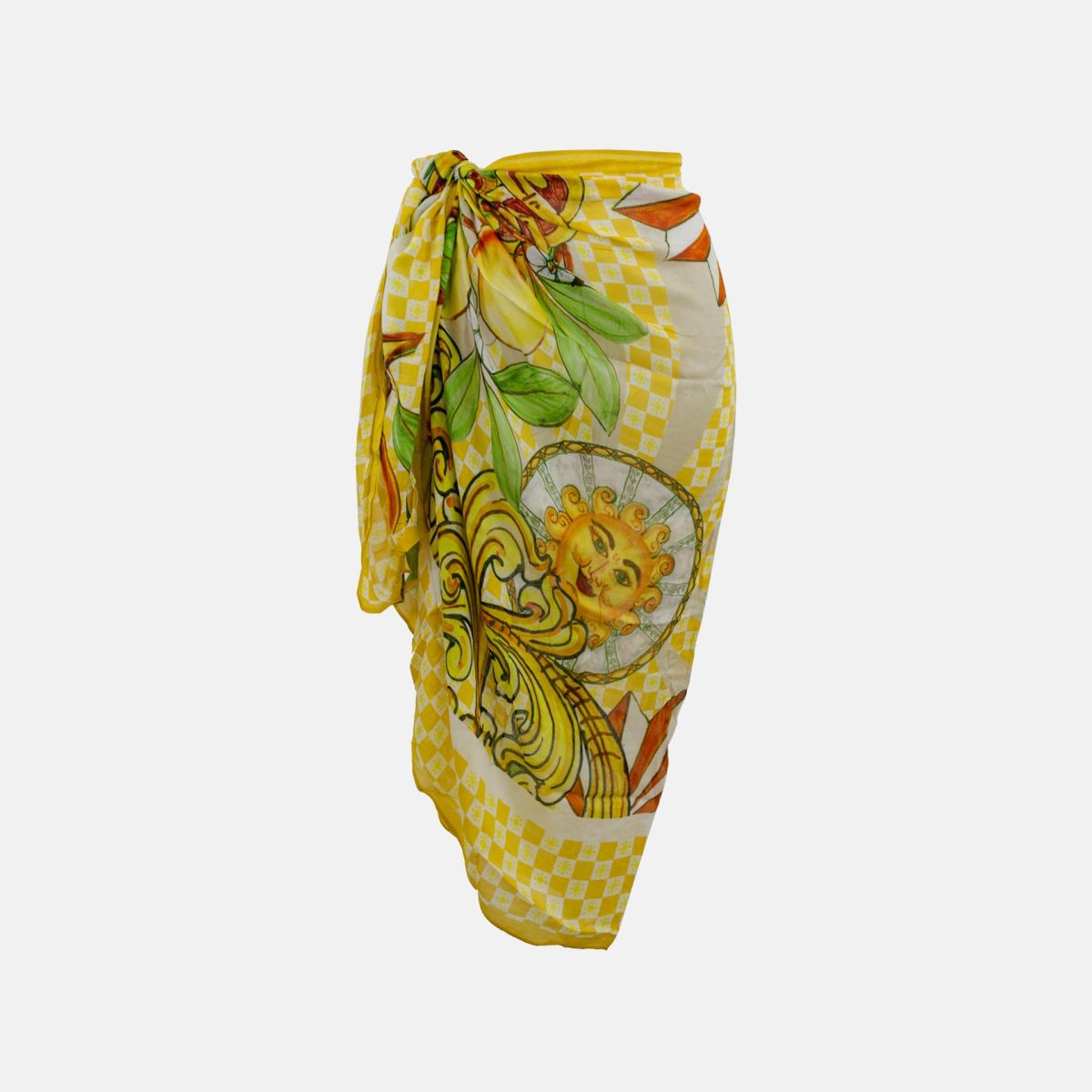 Pareo estivo donna Y Not elegante Lemon TU | Giò Fashion