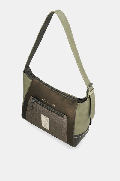 Borsa a spalla donna Anekke con zip e tracolla regolabile VERDE TU | Giò Fashion