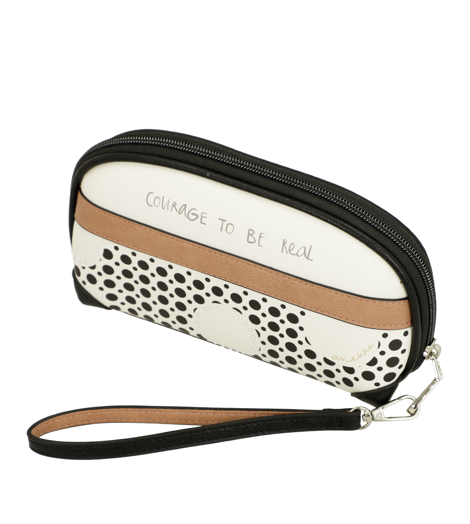 Beauty case Anekke compatto con zip e design originale Arancione TU | Giò Fashion