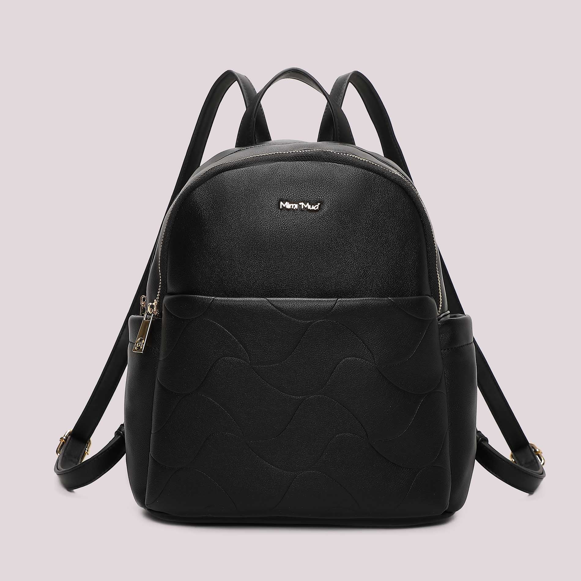 Zaino donna Mimi Mua compatto con motivo trapuntato e design moderno