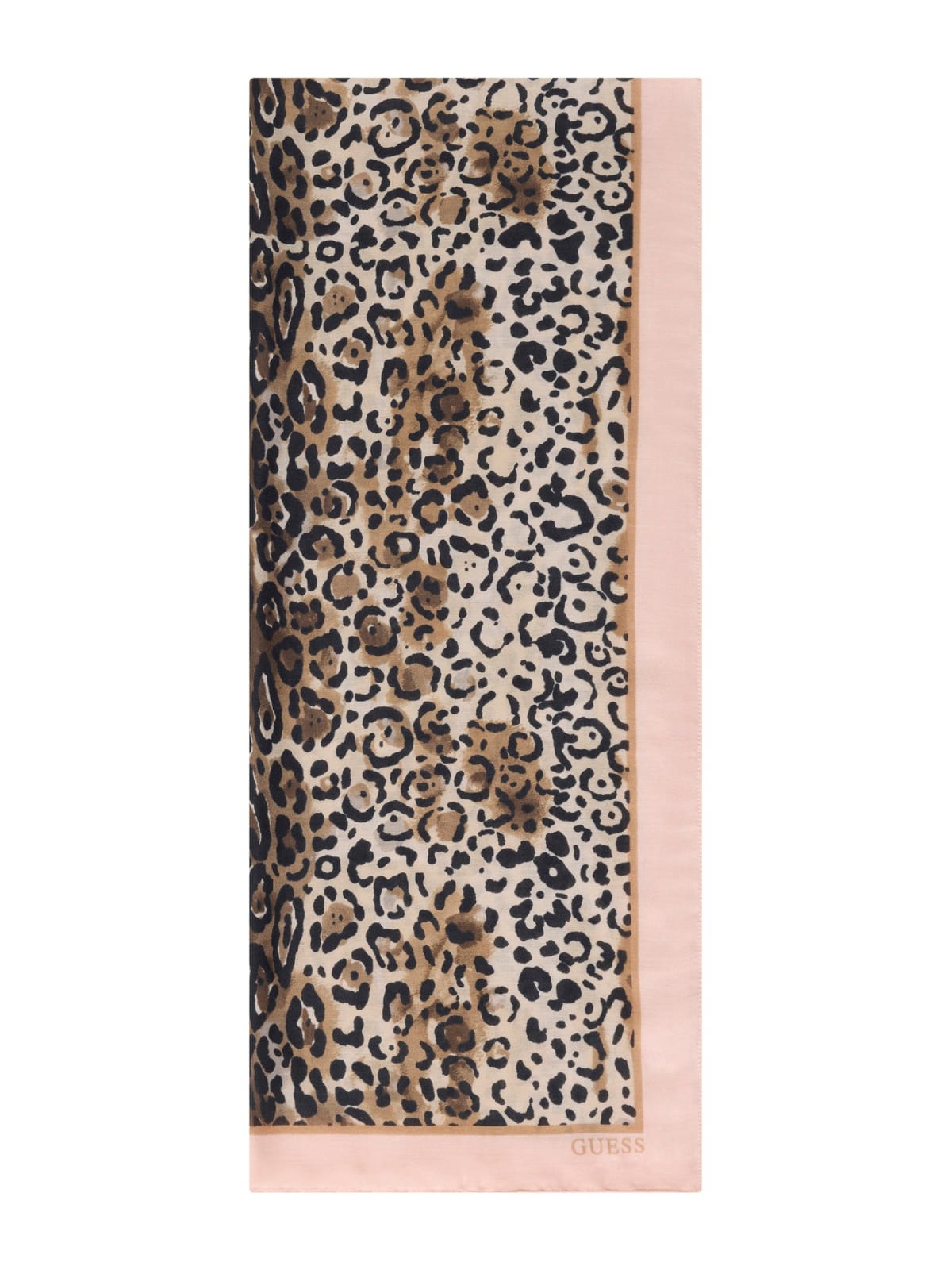 Foulard Guess donna stampa animalier con logo e bordo elegante Rosa TU | Giò Fashion