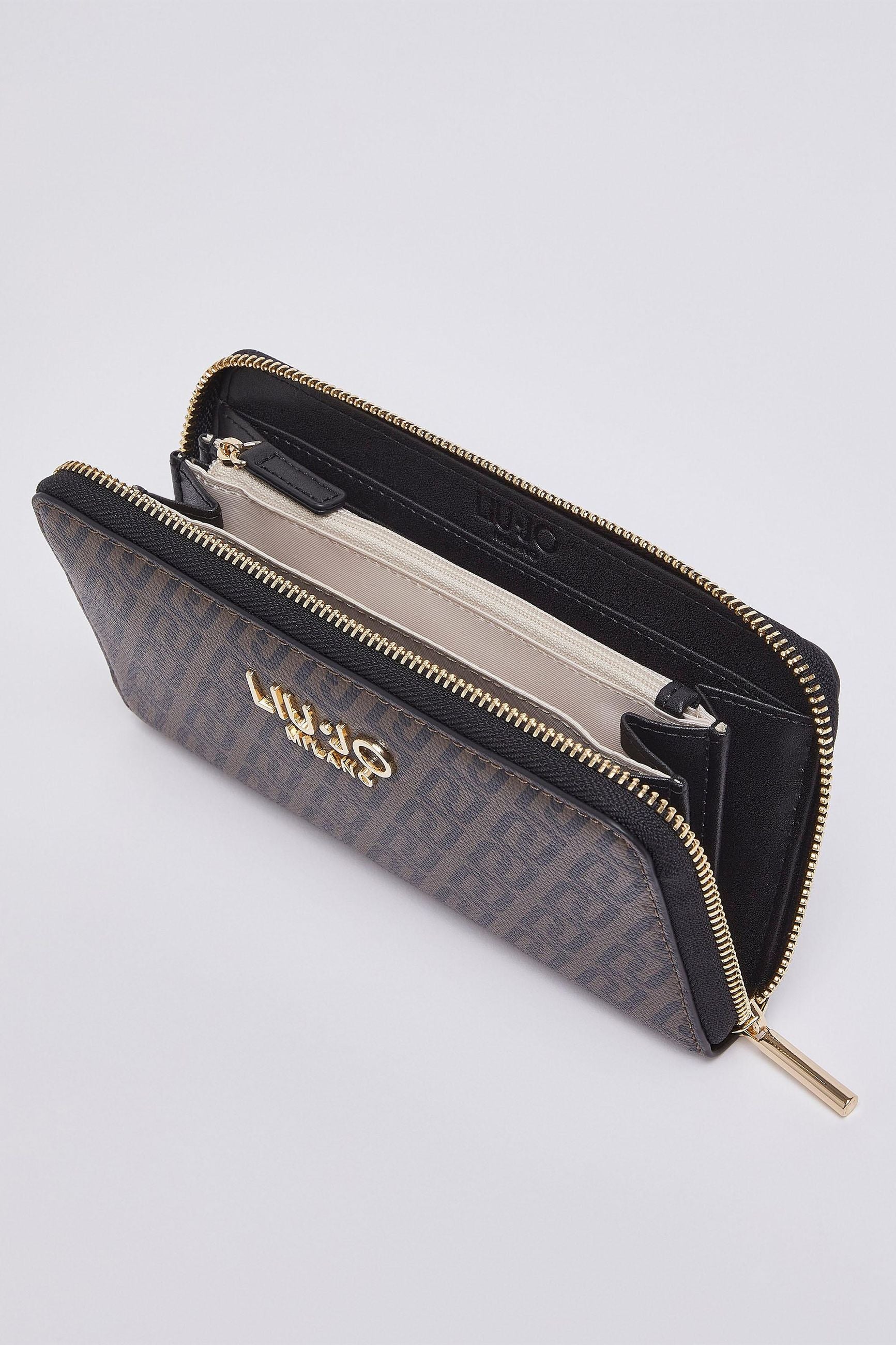 Liu Jo Portafoglio Grande Donna Zip Around Monogram