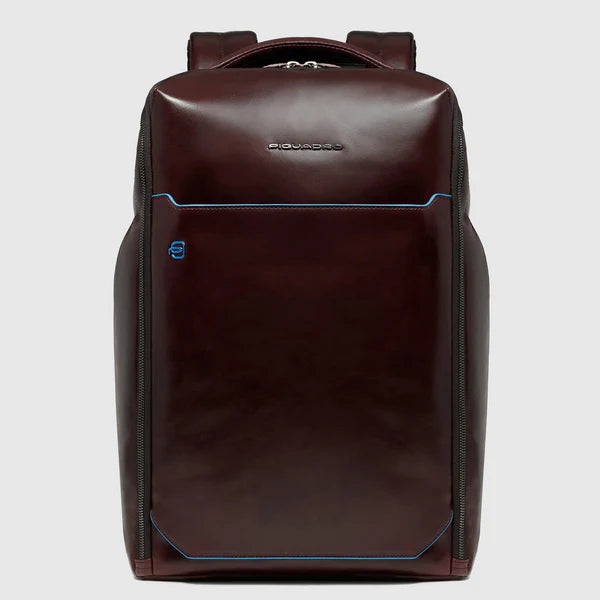 Zaino porta PC 15,6 Piquadro in pelle con sistema di sicurezza e doppio comparto MOGANO TU | Giò Fashion