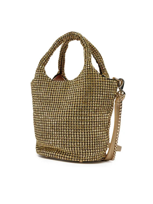 Mario Valentino borsa a mano gioiello con tracolla rimovibile Oro TU | Giò Fashion