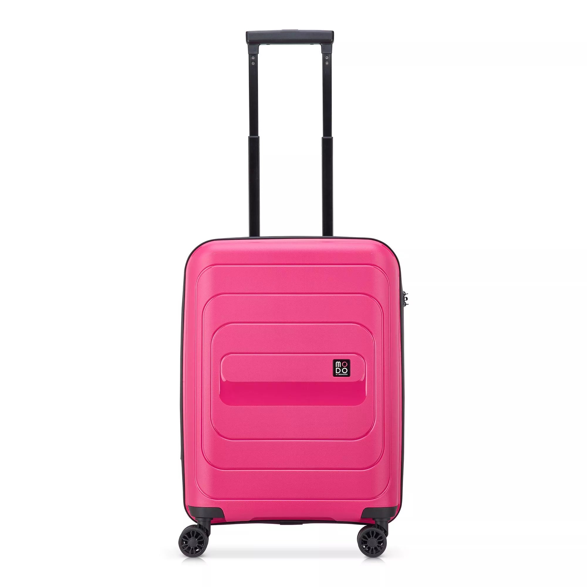 Modo by Roncato Trolley Bagaglio a Mano 4 Ruote Rigido 55x40x20 Rosa TU | Giò Fashion