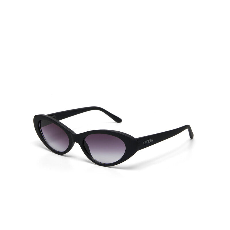 OKKIA Lina Occhiali da Sole Donna Small Cat Eye con Lenti Sfumate e Protezione UV400