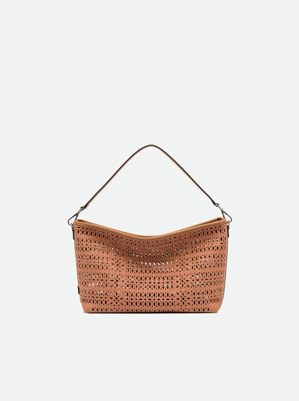 Borsa a spalla Gianni Chiarini traforata con tracolla removibile e design moderno Rosa TU | Giò Fashion