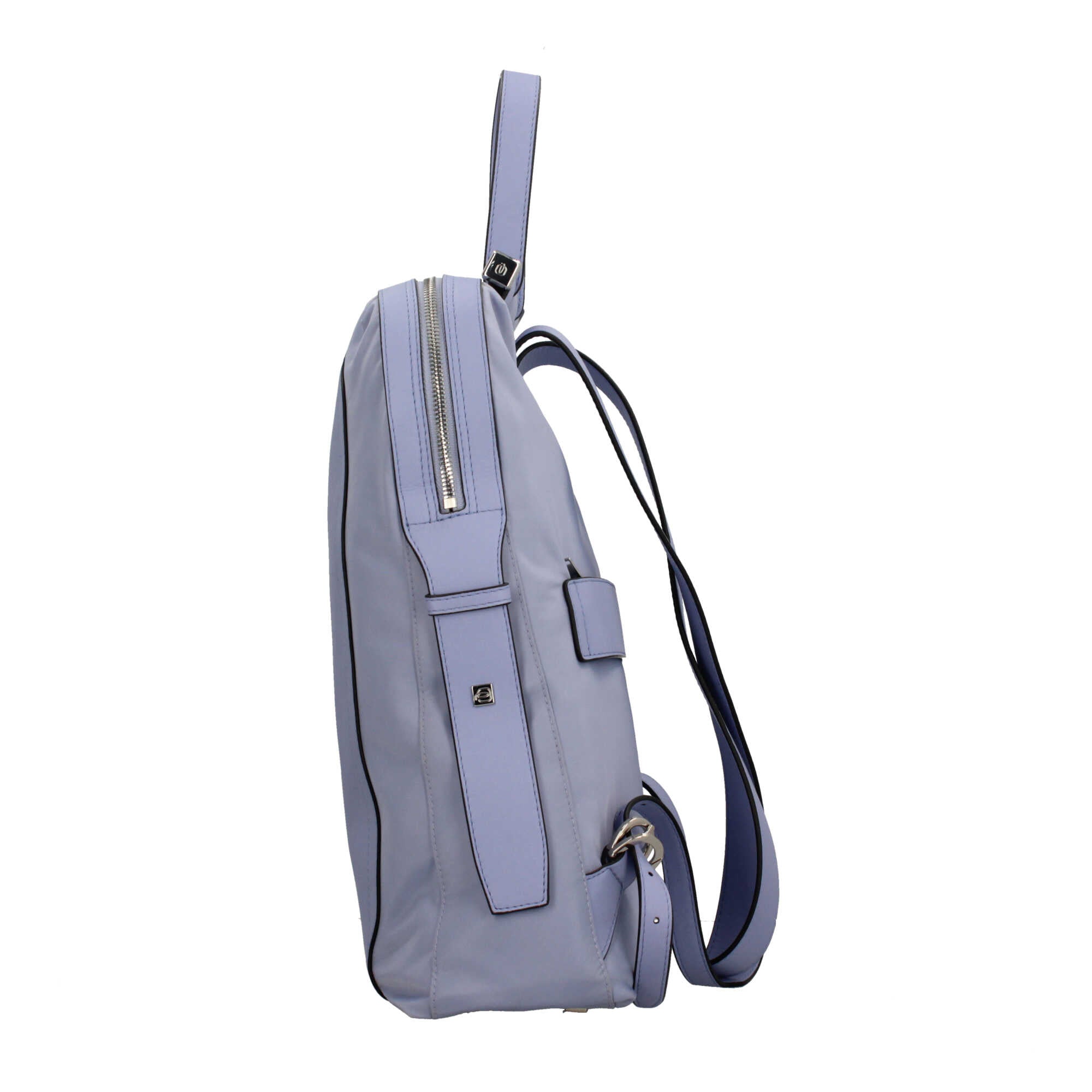 Piquadro zaino porta PC 14" in pelle con protezione antiurto e RFID Viola TU | Giò Fashion