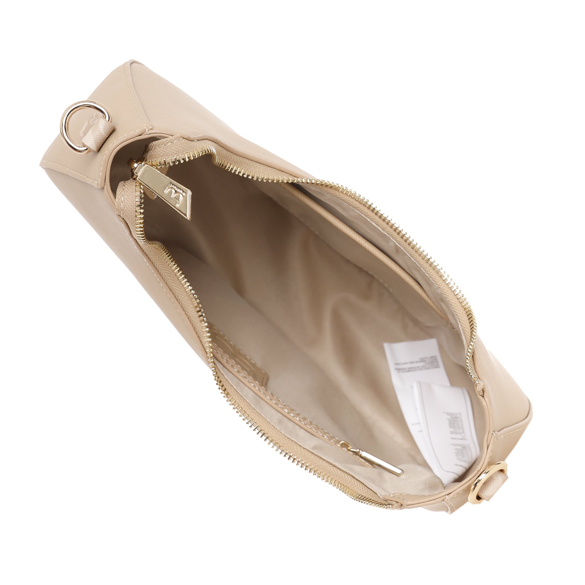 Borsa a spalla Byblos donna compatta con tracolla removibile e design moderno Beige TU | Giò Fashion