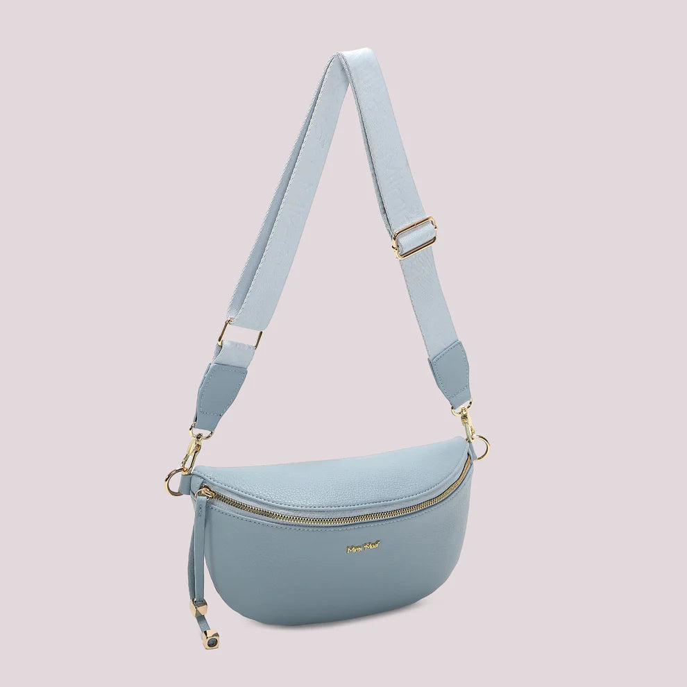 Mimi Mua marsupio elegante con tracolla larga regolabile e zip