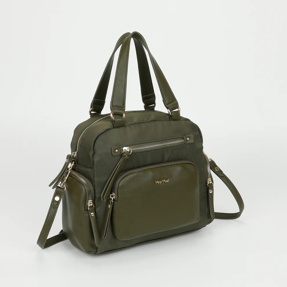 Mimi Mua borsa a mano con tracolla multifunzionale VERDE TU | Giò Fashion