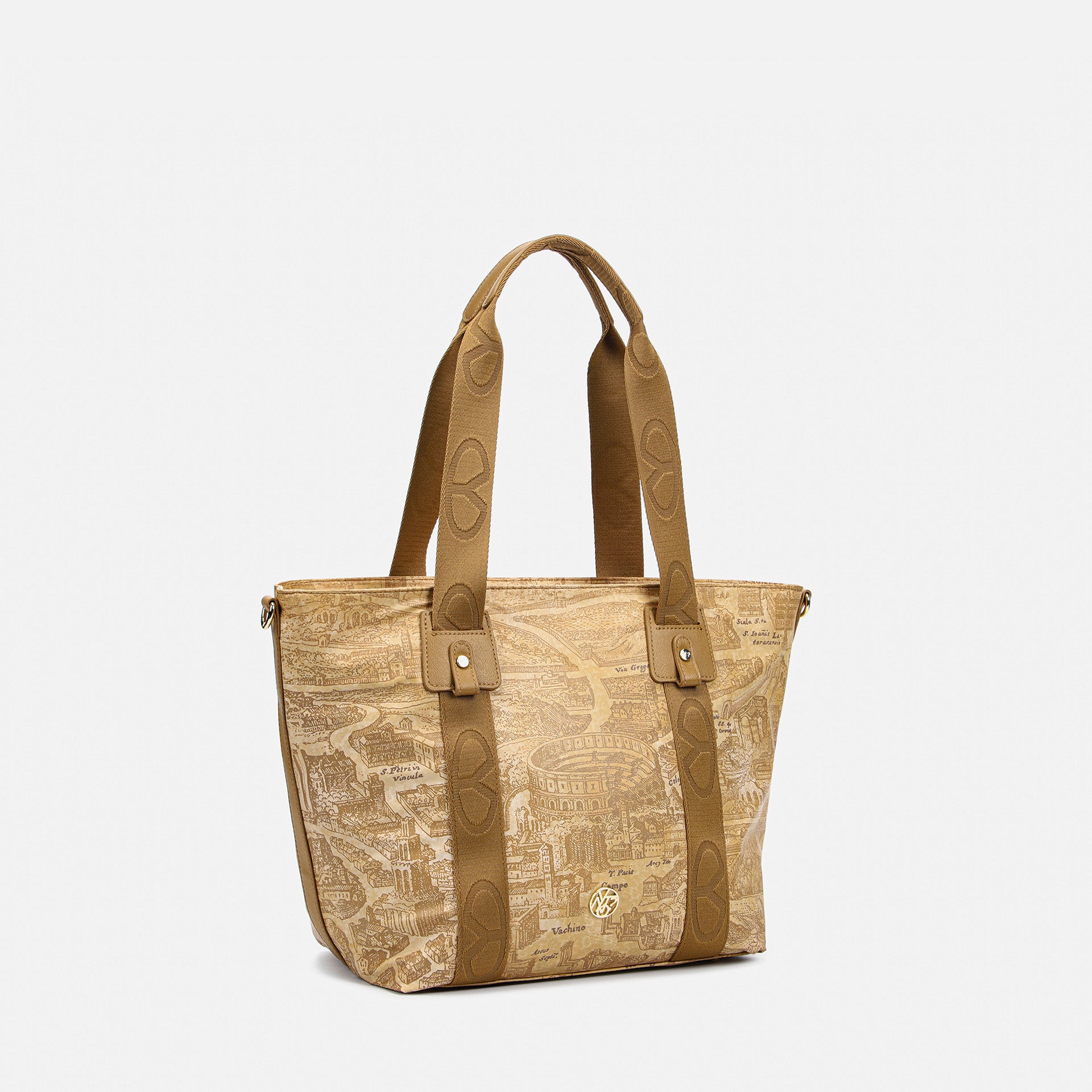 shooping bag y not  in tessuto Beige TU | Giò Fashion