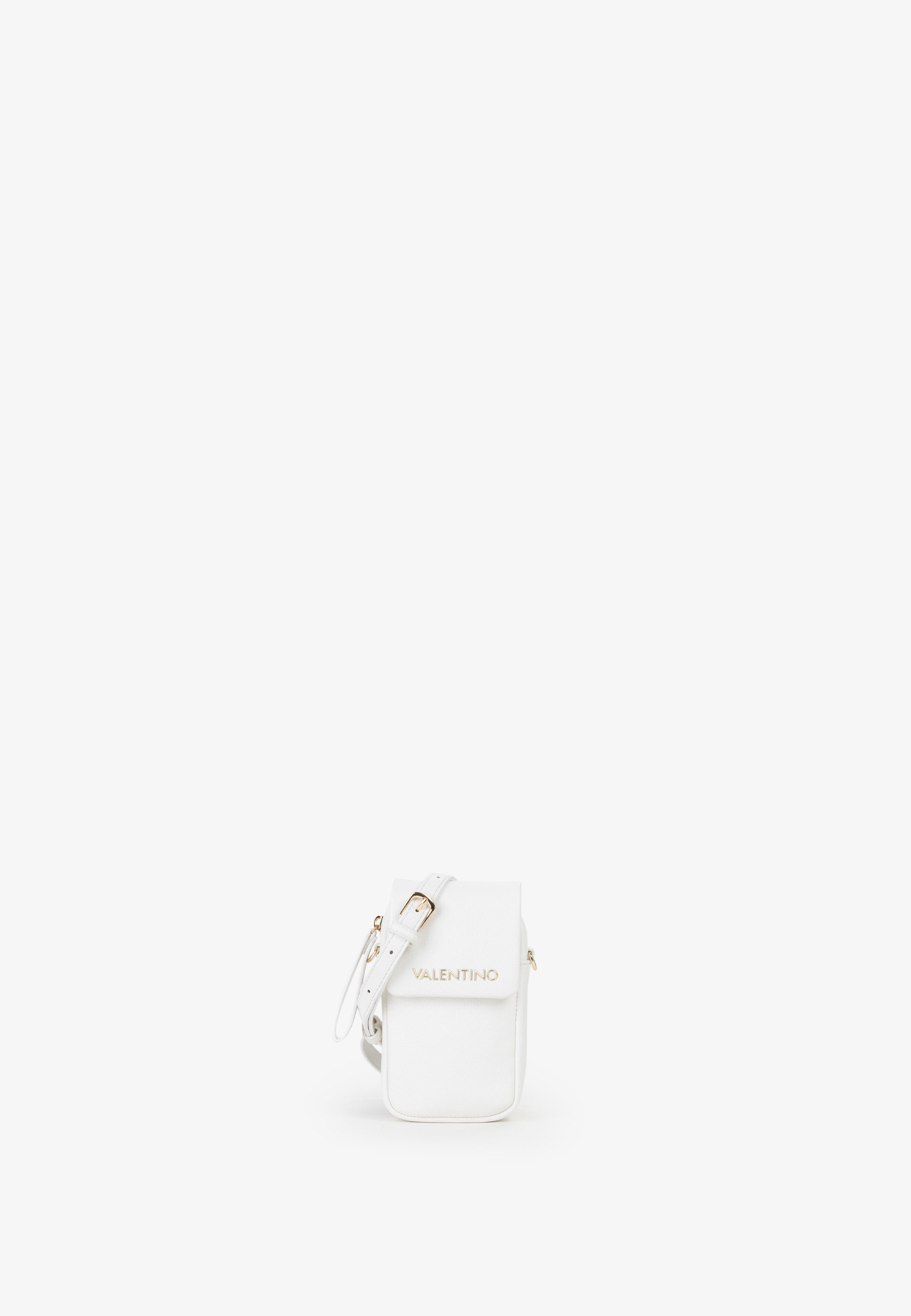 Mini borsa tracolla donna Mario Valentino con patta e logo frontale Bianco TU | Giò Fashion