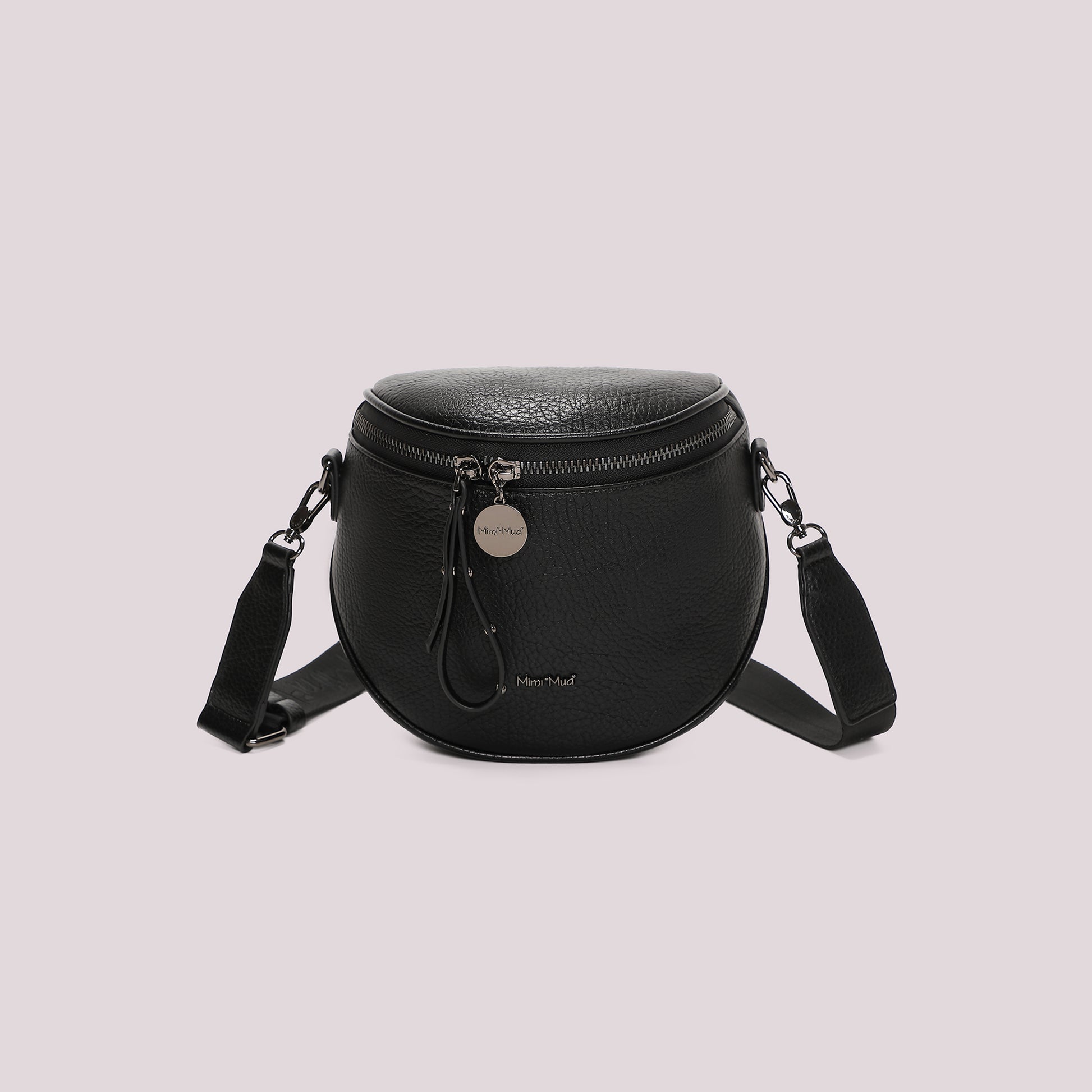 Mimi Muà Borsa Marsupio Donna con Tracolla Logata – Borsa Casual a Spalla e Tracolla