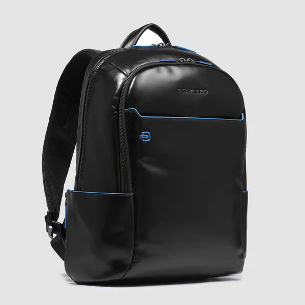 Zaino Piquadro in pelle porta PC e tablet con tasche frontali