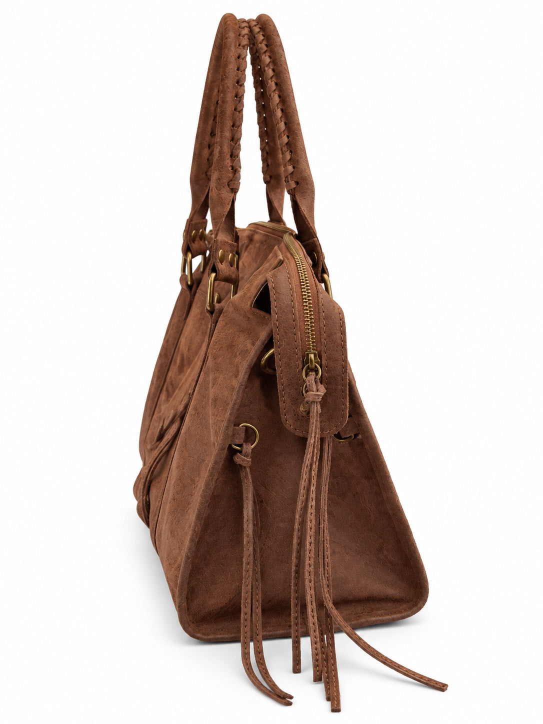 Borsa a mano in vera pelle