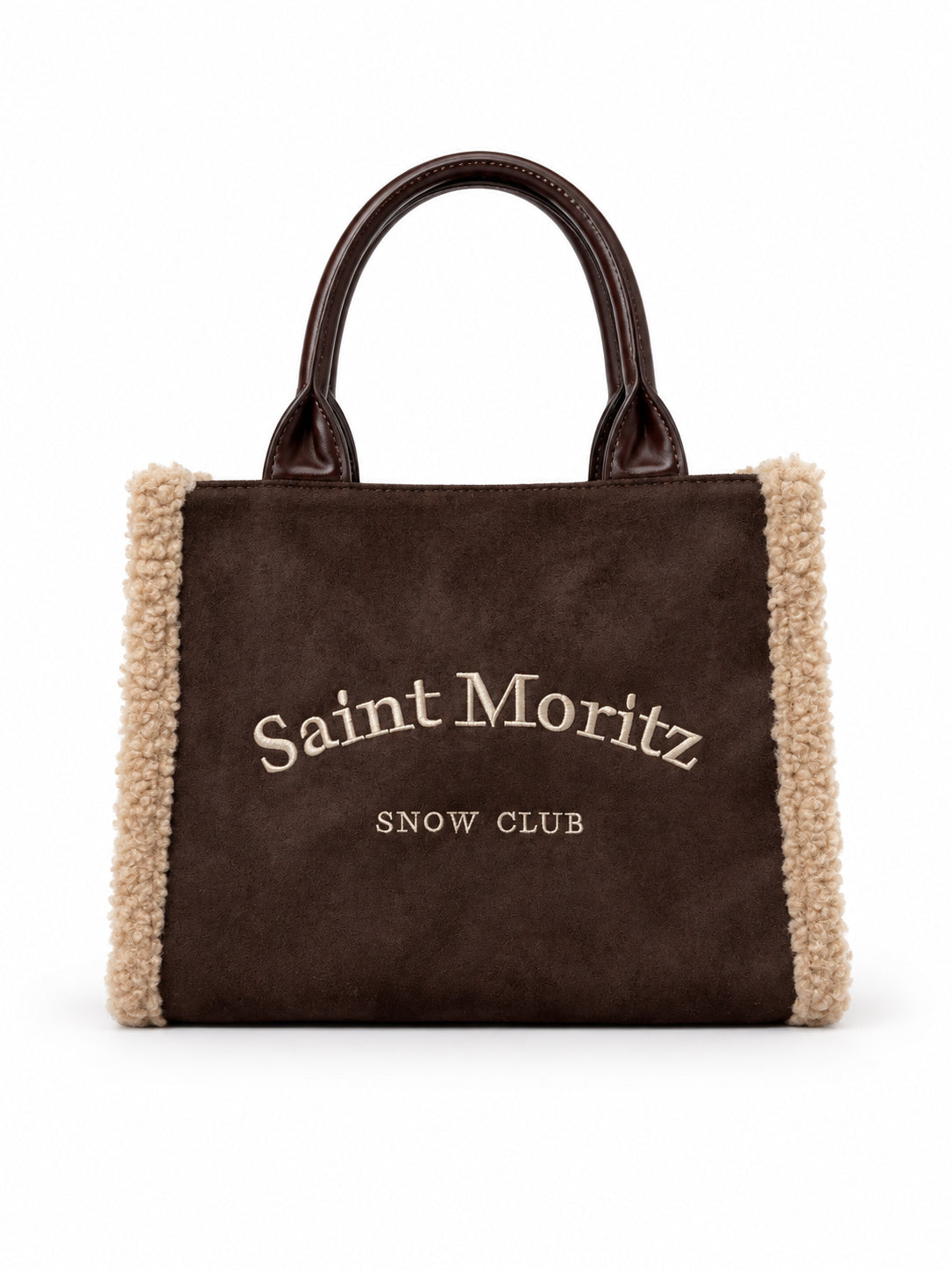 Borsa a Mano Kuvé Saint Moritz Snow Club con Dettagli Teddy