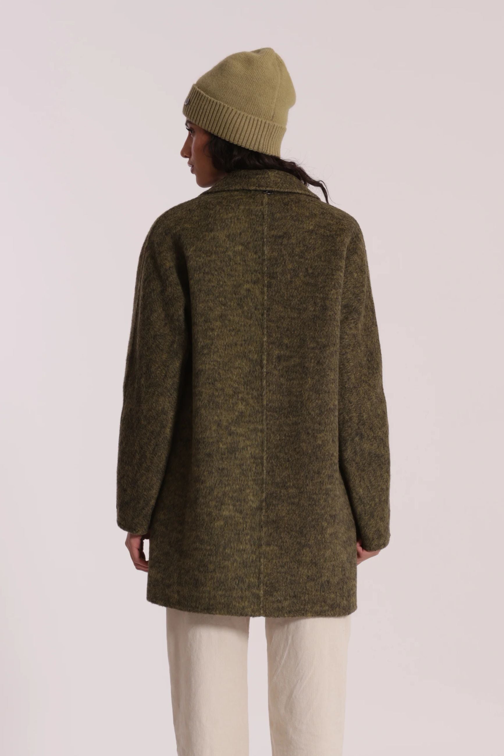 Cappotto donna Mimi Mua elegante in lana Verde M | Giò Fashion