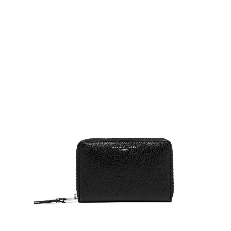 Portafoglio Medio Gianni Chiarini Wallets Grain in pelle grana Nero TU | Giò Fashion