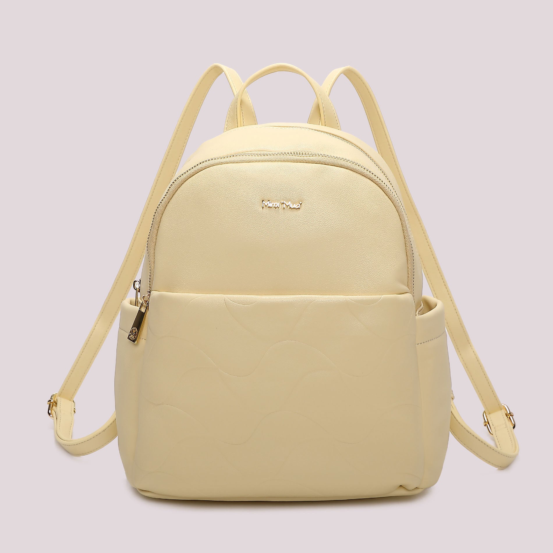 Zaino donna Mimi Mua compatto con motivo trapuntato e design moderno