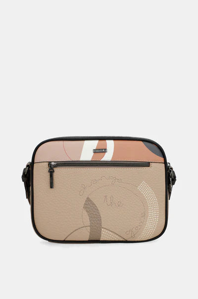 Borsa Tracolla Anekke Donna Compatta con Zip e Tracolla Regolabile Beige TU | Giò Fashion