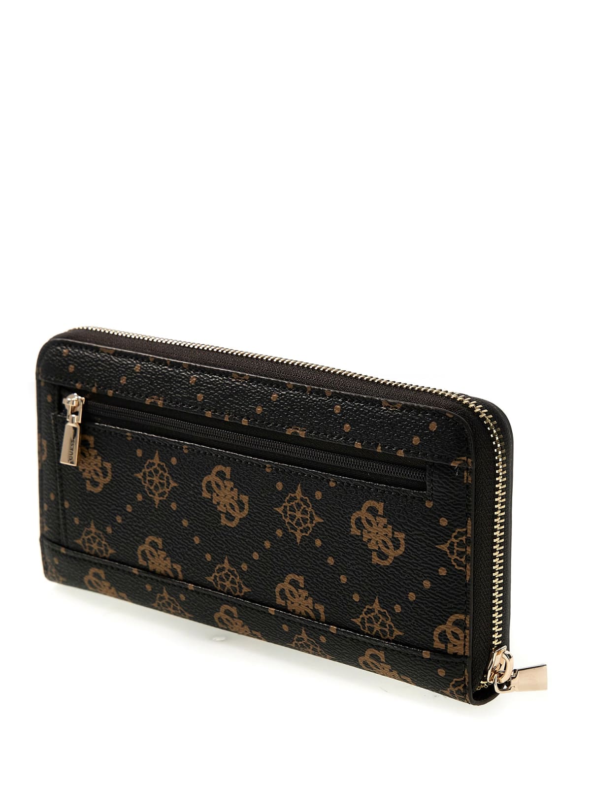 Portafoglio lungo Guess donna stampa logo con dettaglio frontale metallico