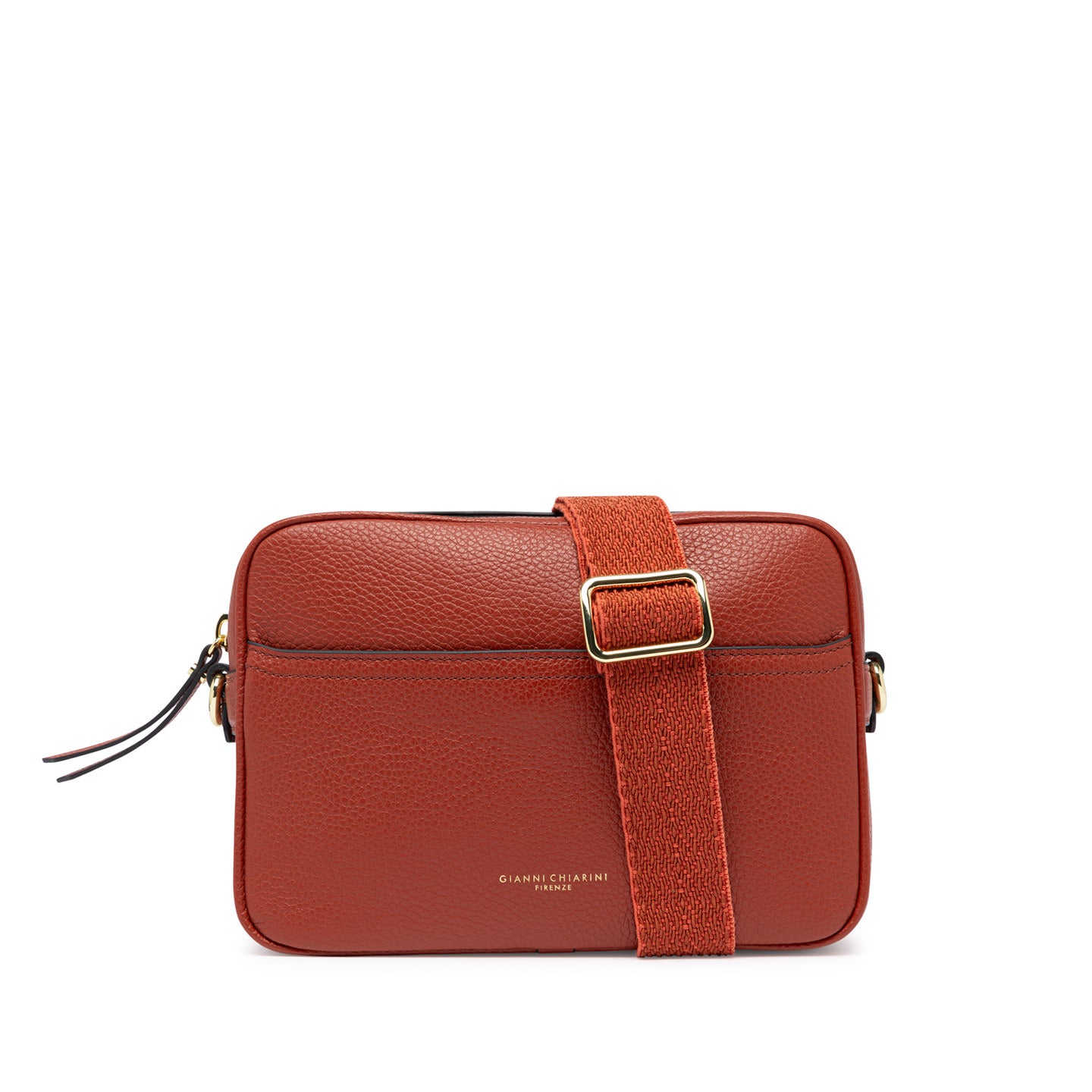 Gianni Chiarini Nina borsa a tracolla in pelle martellata con tasca frontale