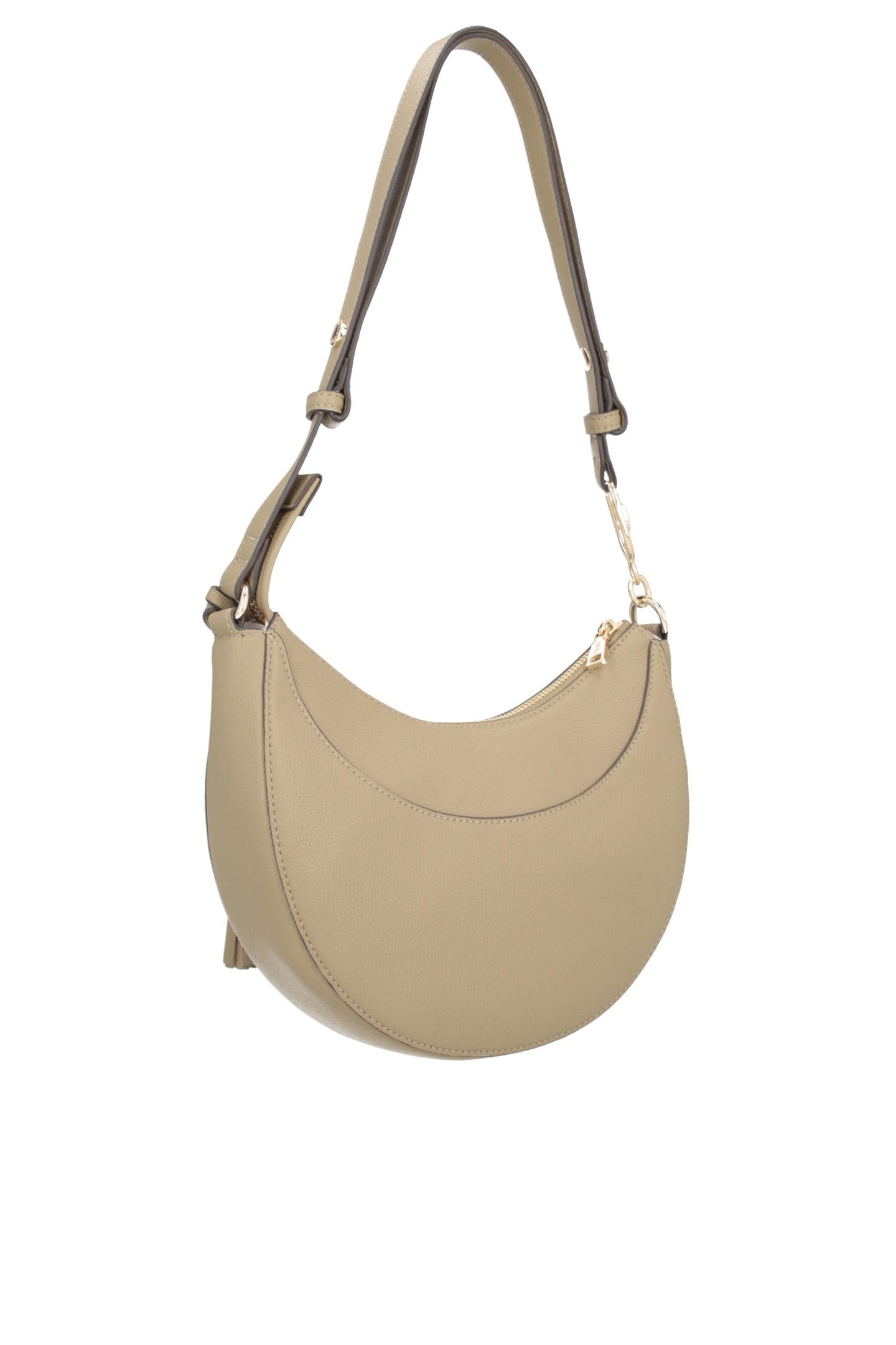 Borsa a Spalla Liu Jo con Nappina Decorativa e Tracolla Regolabile Mud TU | Giò Fashion