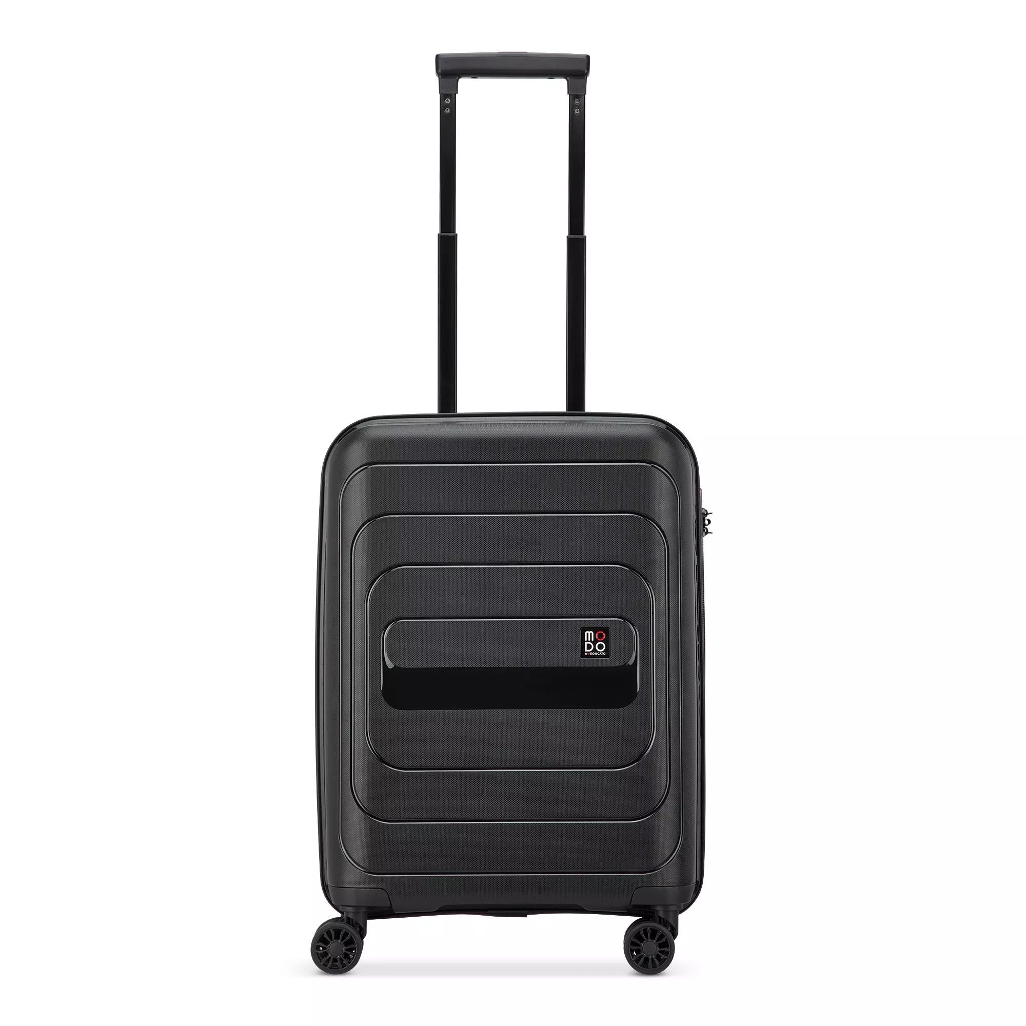Modo by Roncato Trolley Bagaglio a Mano 4 Ruote Rigido 55x40x20 NERO TU | Giò Fashion