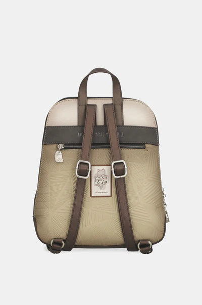 Zaino donna Anekke con zip e spallacci regolabili compatto Beige TU | Giò Fashion