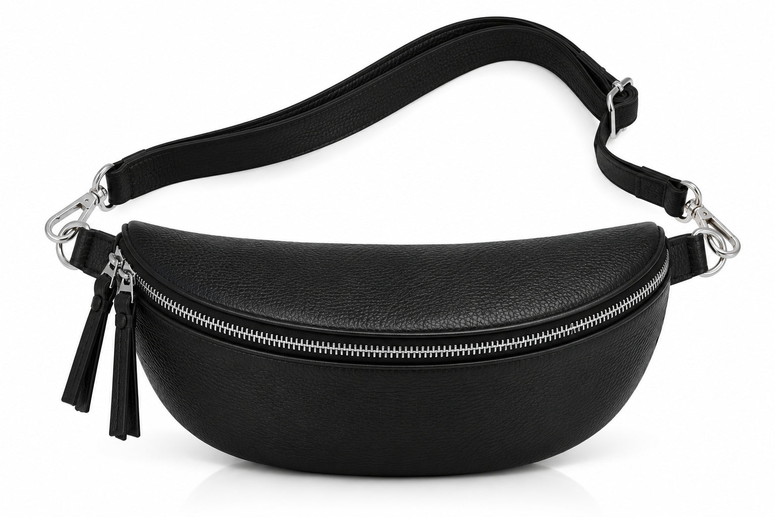 Marsupio grande in Vera Pelle con Tracolla Regolabile