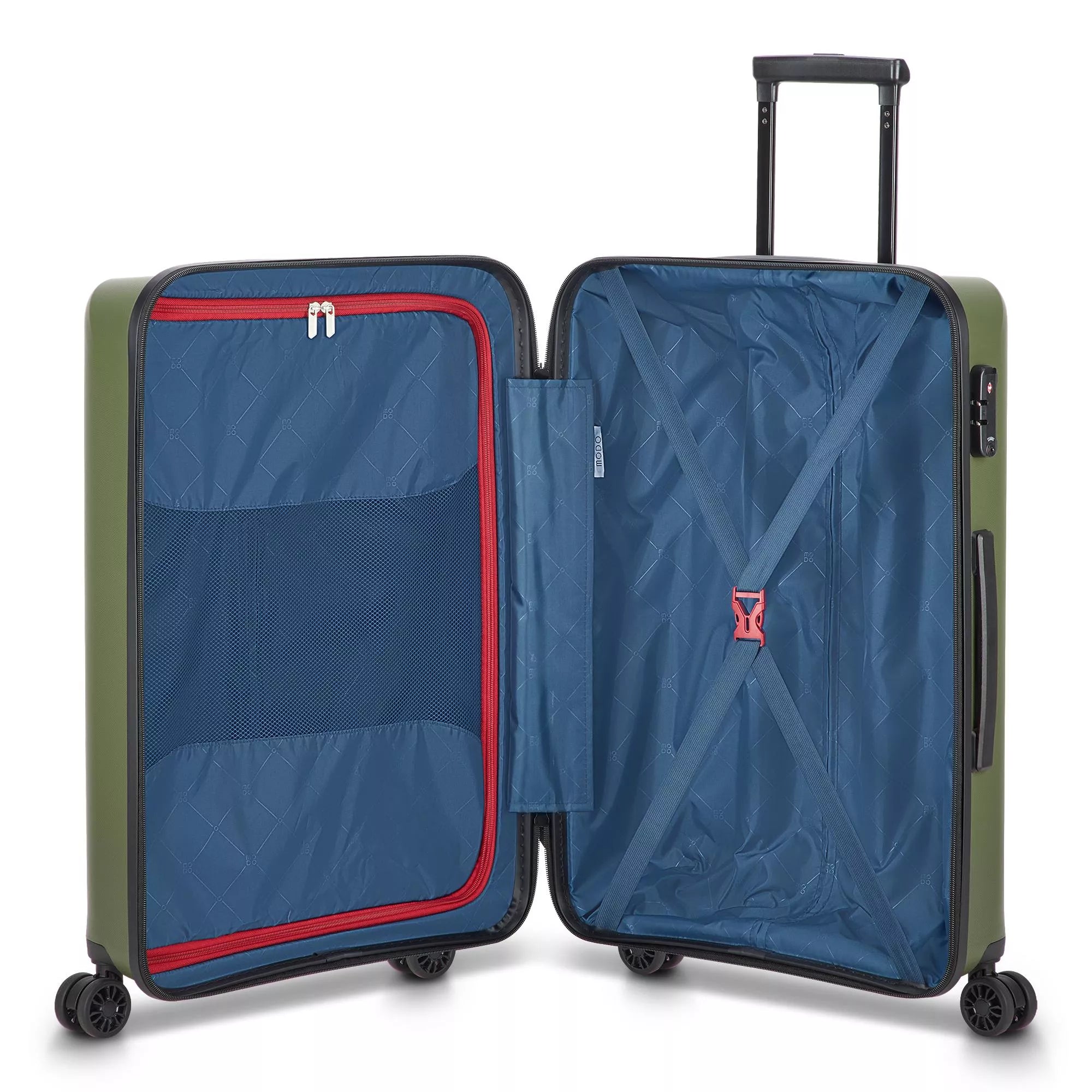 Modo by Roncato Trolley Medio Rigido 4 Ruote da Viaggio 66x43,5x25 VERDE TU | Giò Fashion