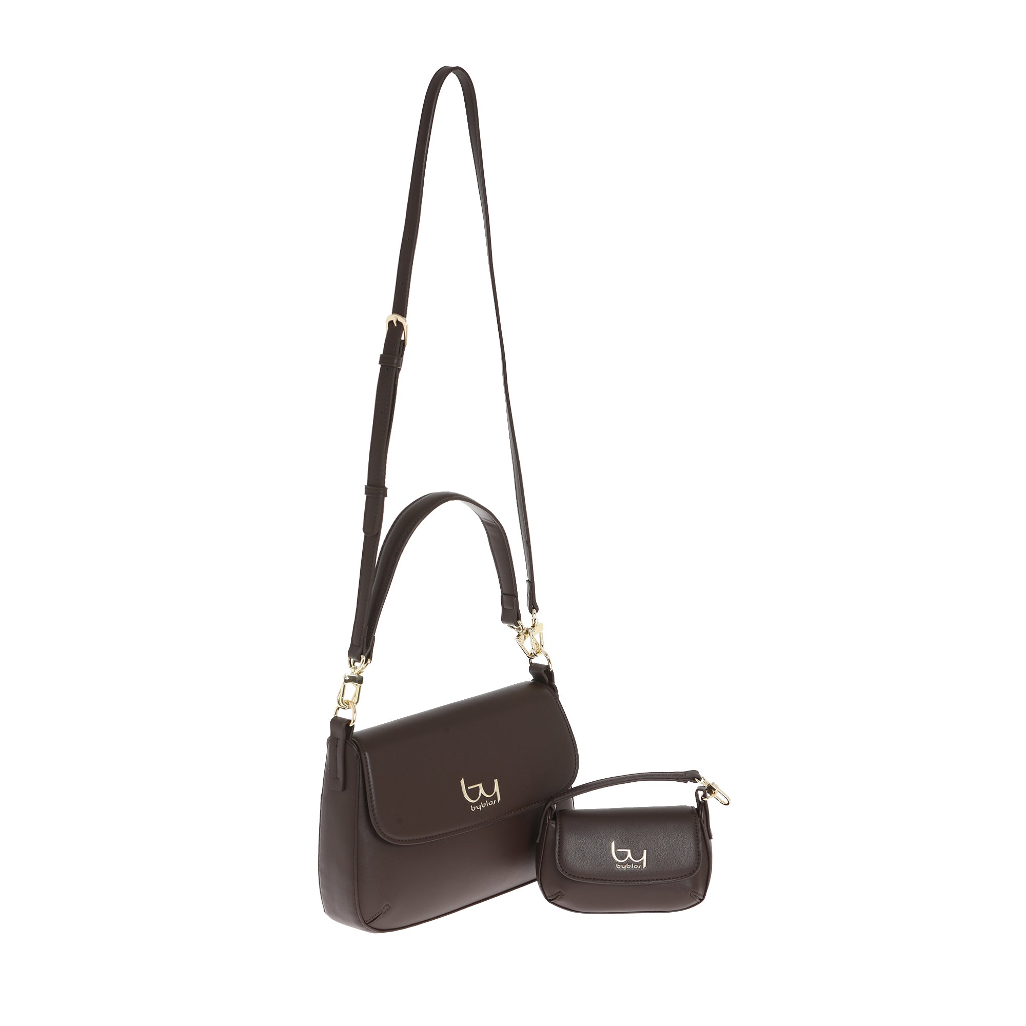 Borsa a spalla By Byblos con mini pochette abbinata Marrone TU | Giò Fashion