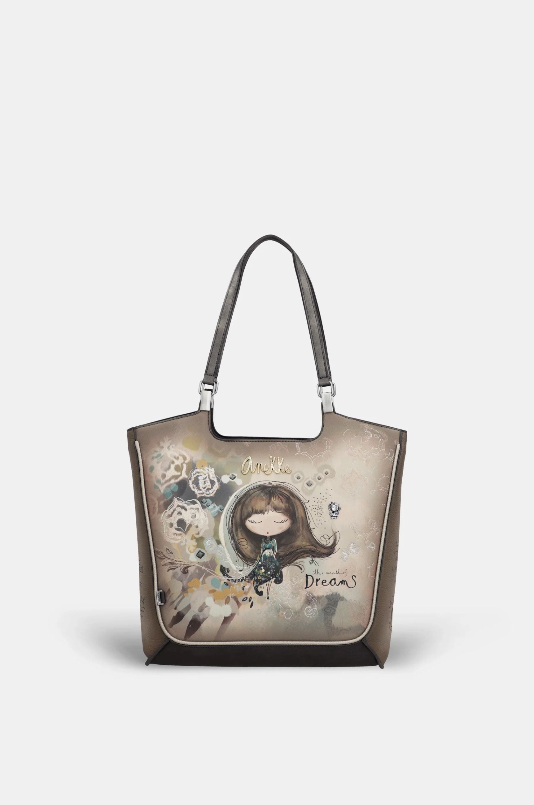 Shopper grande Anekke The World of Dreams con doppi manici Beige TU | Giò Fashion