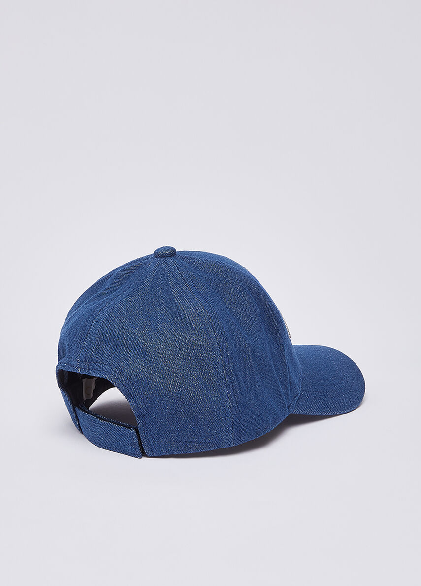 Liu Jo Cappello Donna Stile Denim con Logo Decorativo DENIM TU | Giò Fashion